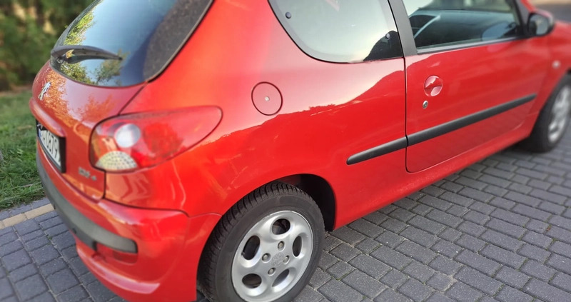 Peugeot 206 cena 8500 przebieg: 106000, rok produkcji 2009 z Warta małe 92